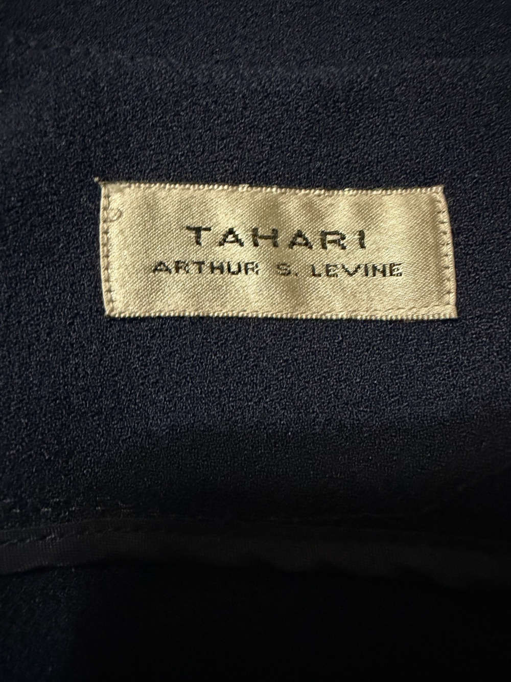 Navy Wide-Leg Trousers with Front Creases - Picture 6 of 7